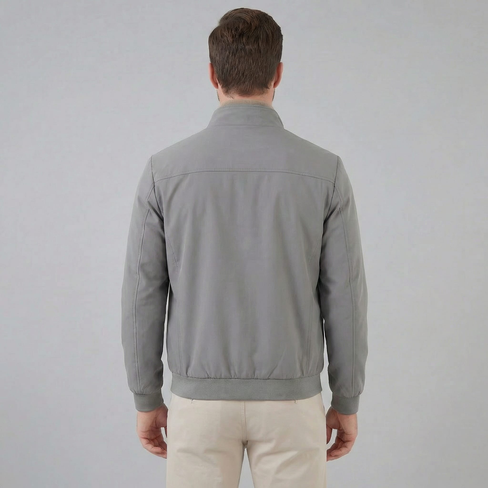 Men's Lightweight Stand Collar Jacket | Nathan_8