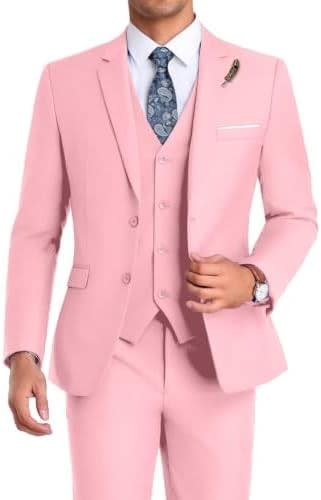 Men's Single Breasted Three Piece Wedding Suit | Dominic_11