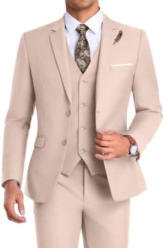 Men's Single Breasted Three Piece Wedding Suit | Dominic_14