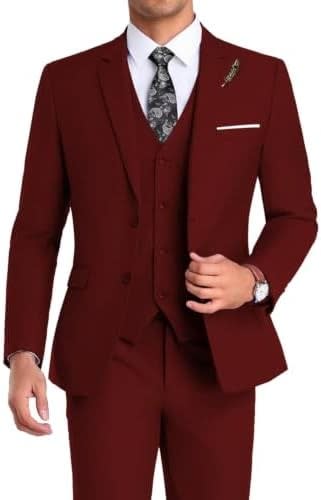 Men's Single Breasted Three Piece Wedding Suit | Dominic_3