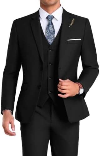 Men's Single Breasted Three Piece Wedding Suit | Dominic_5