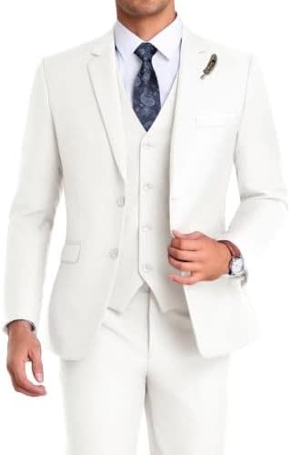 Men's Single Breasted Three Piece Wedding Suit | Dominic_9