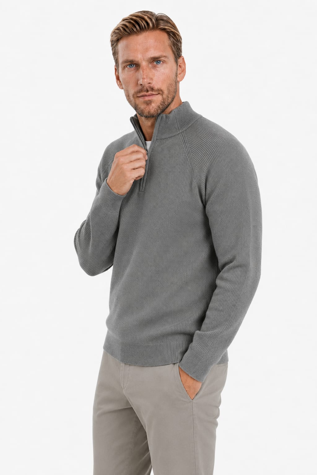 Men's Quarter-Zip Knit Jumper | Julian_2