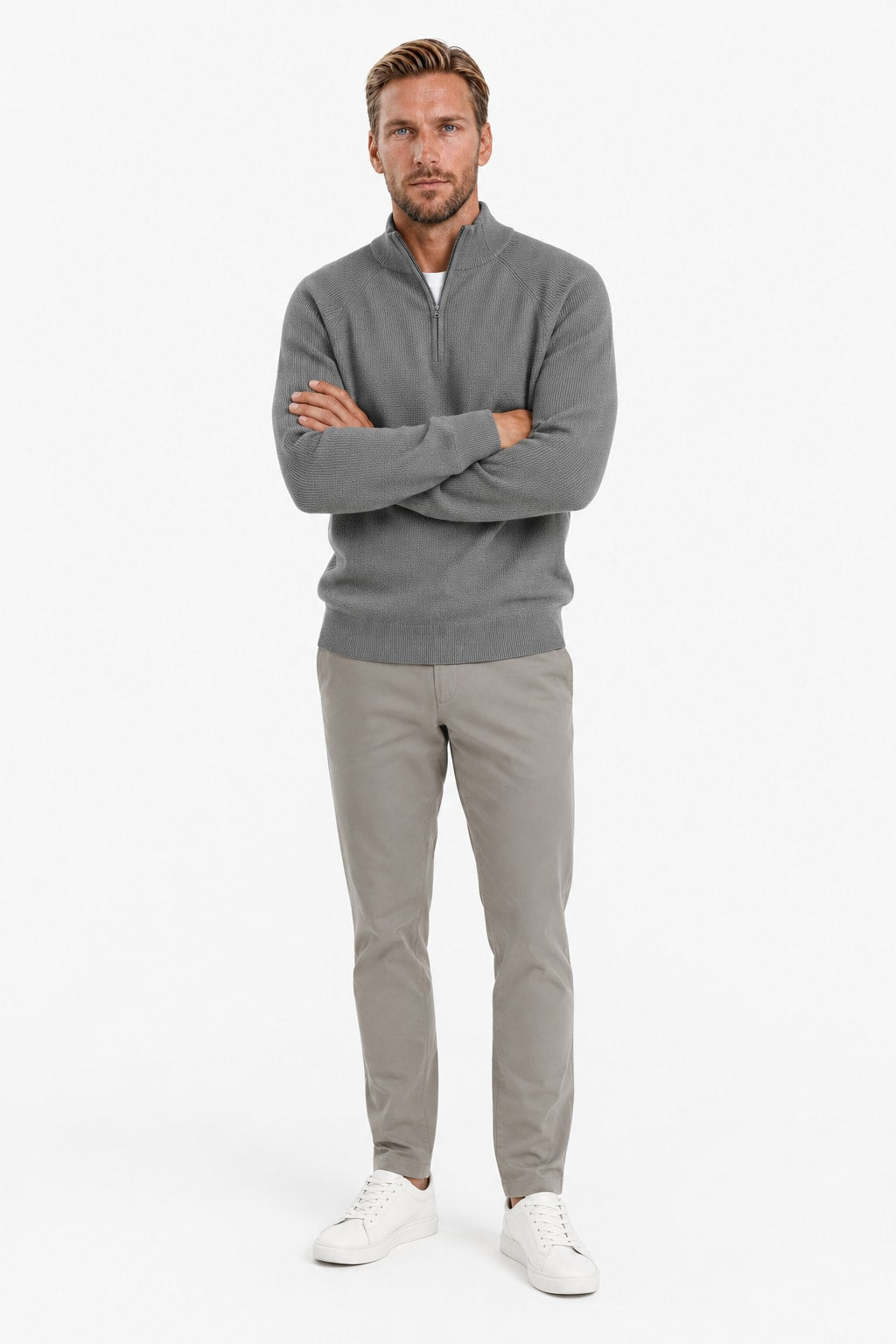 Men's Quarter-Zip Knit Jumper | Julian_3