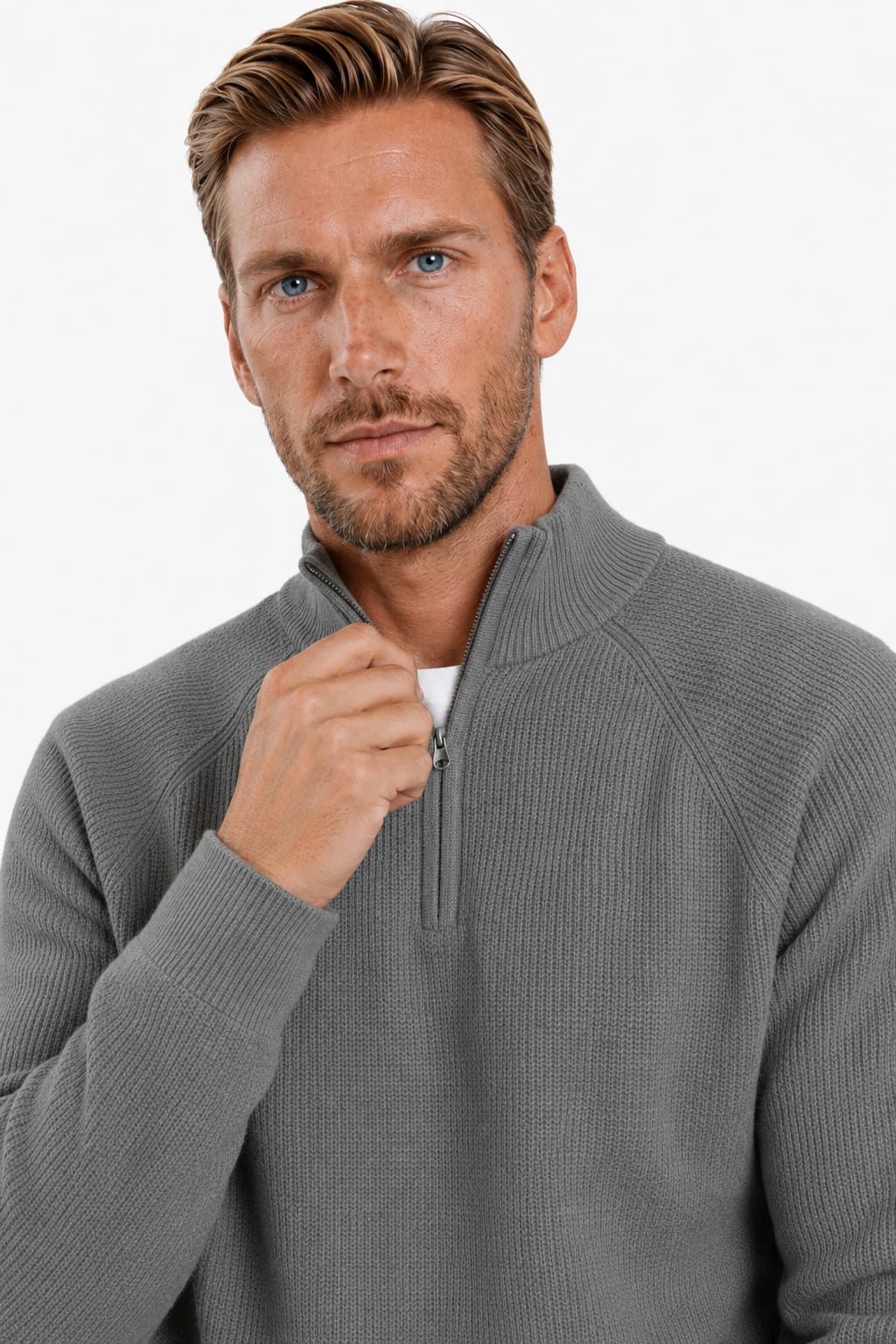 Men's Quarter-Zip Knit Jumper | Julian_6