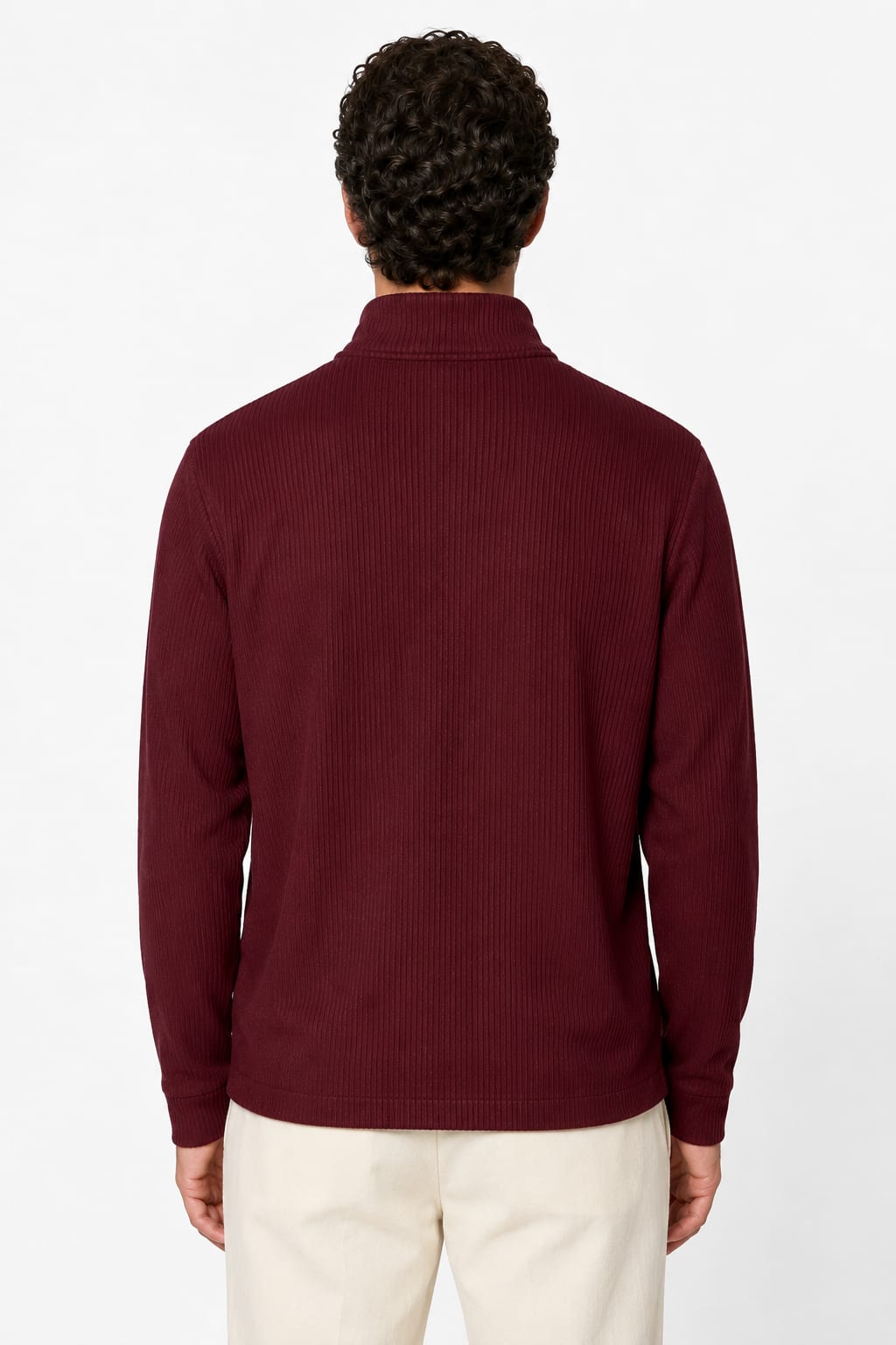 Men's Ribbed Half-Zip Jumper | Noel_2