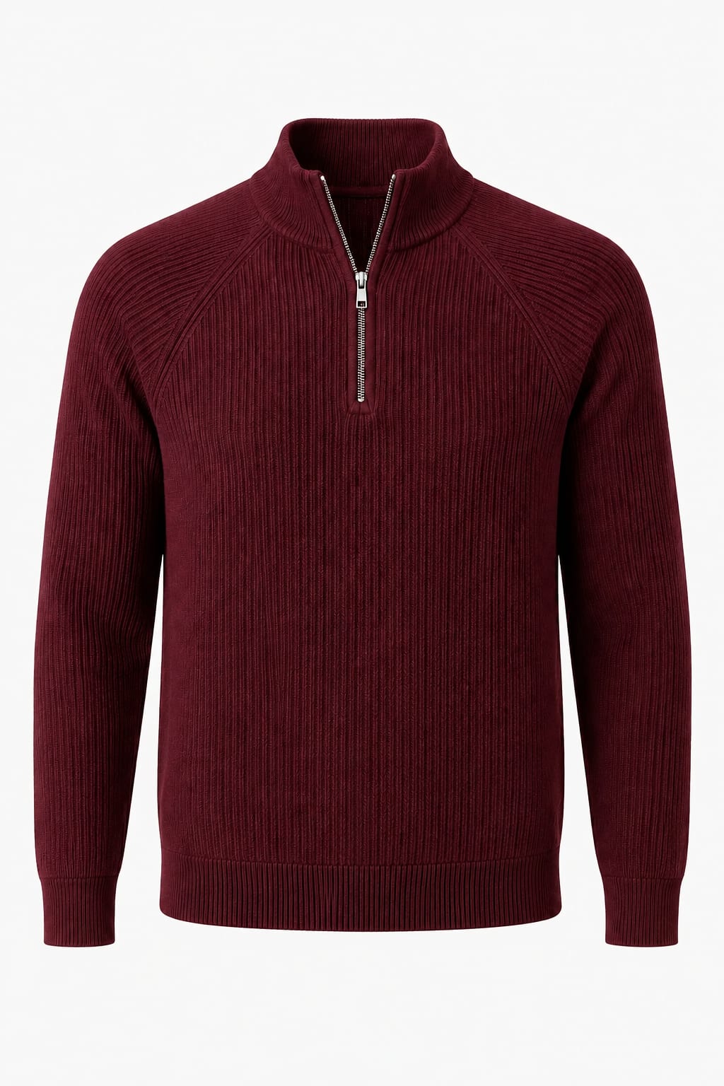 Men's Ribbed Half-Zip Jumper | Noel_7