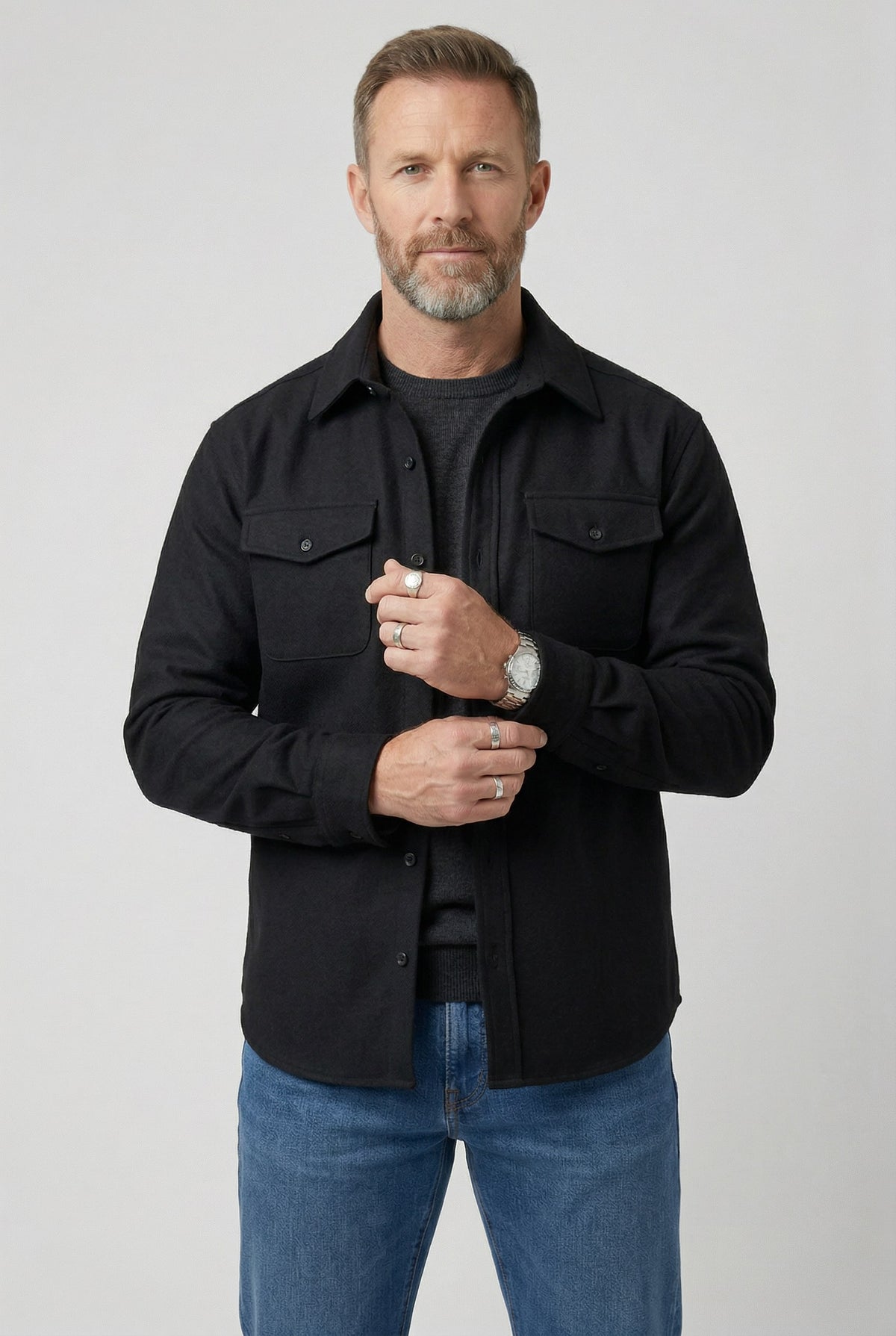 Men's Water Resistant Overshirt Jacket | Cecil_9
