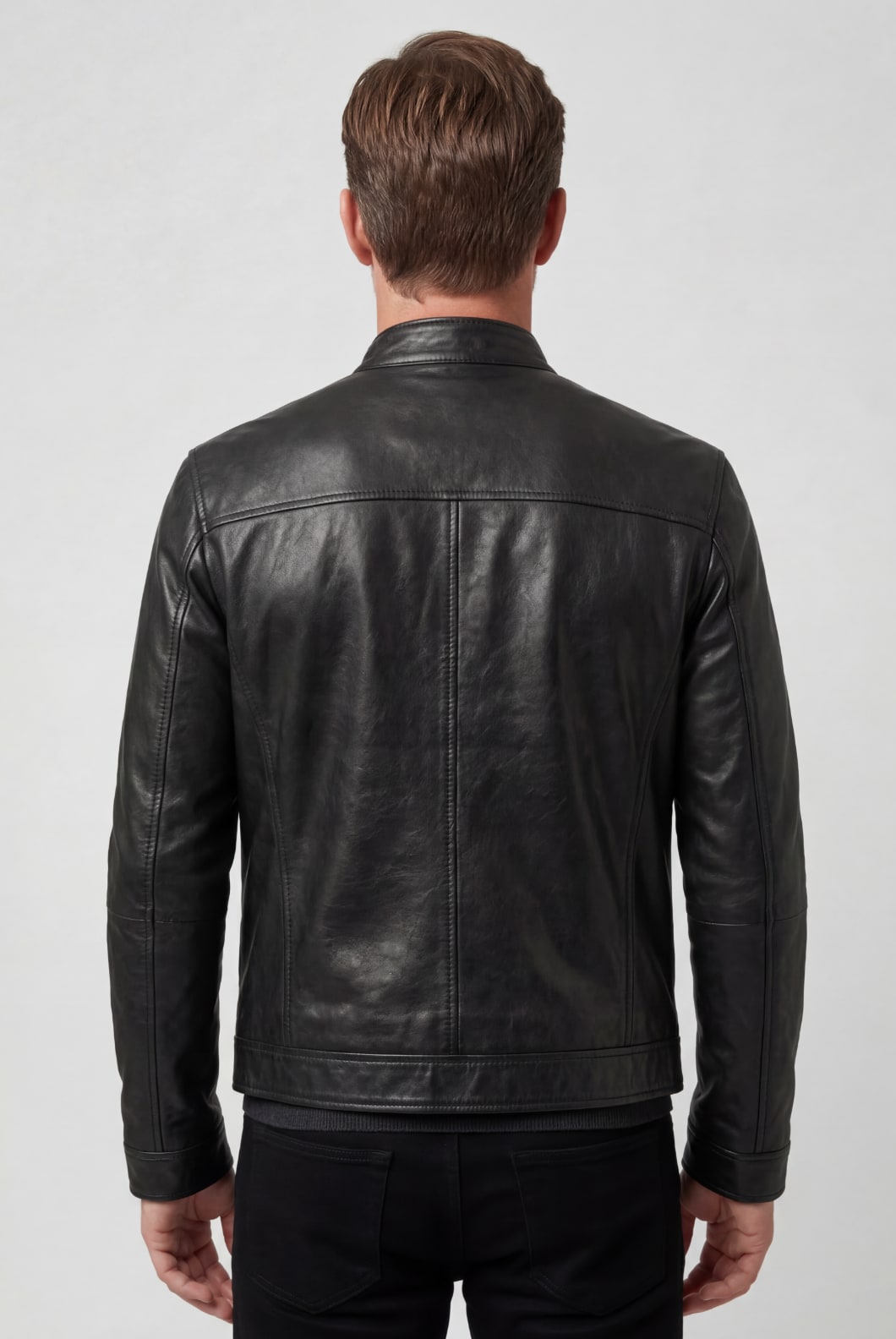 Men's Faux Leather Biker Jacket | Denholm_2