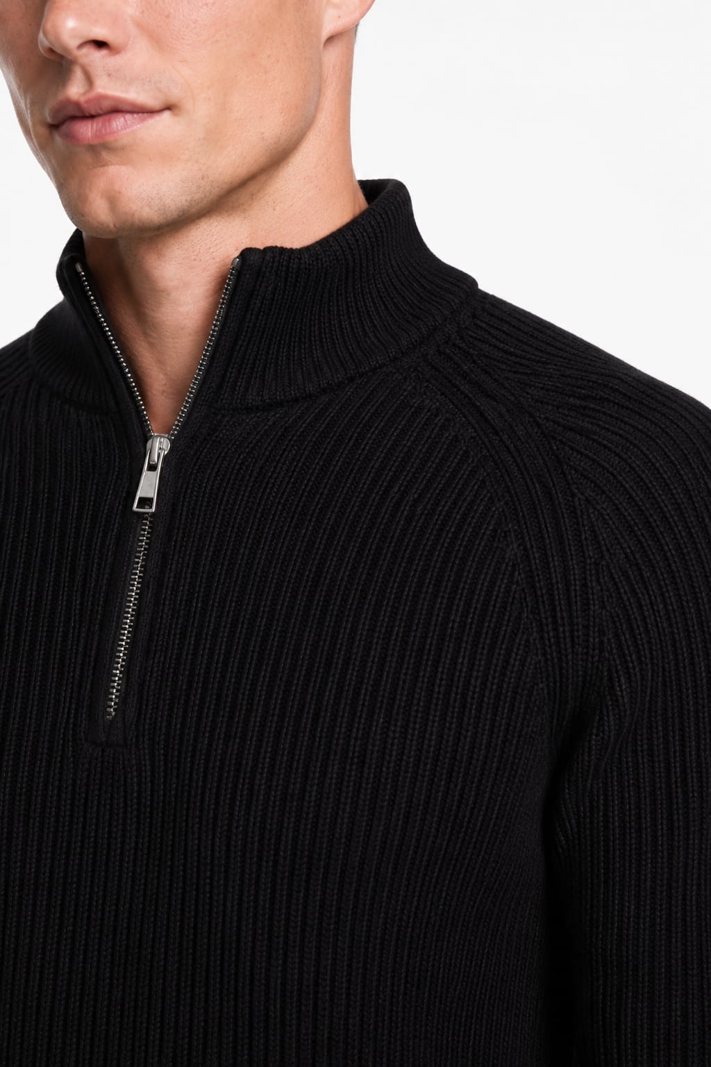 Men's Chunky Knit Half-Zip Jumper | Dominic_5