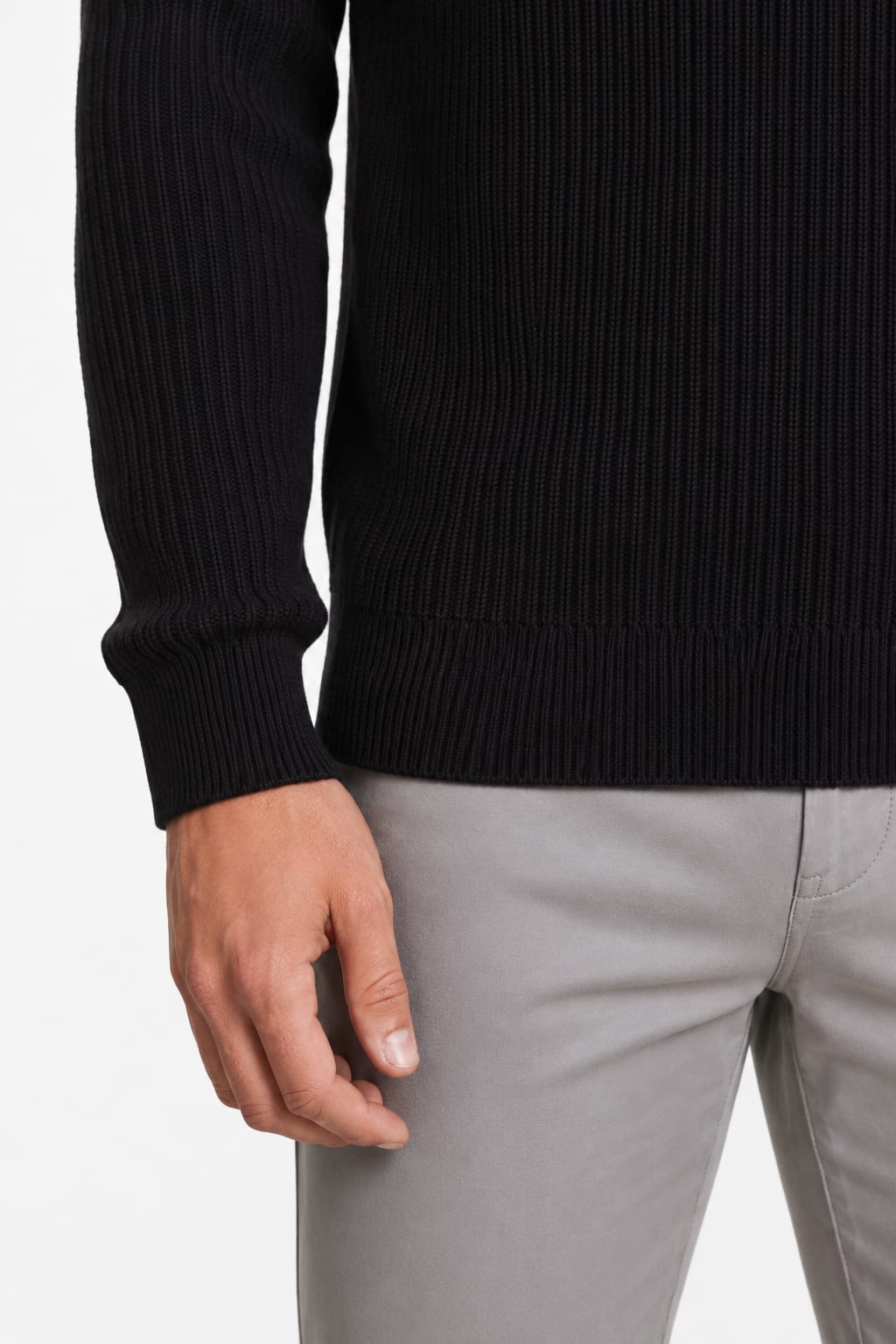 Men's Chunky Knit Half-Zip Jumper | Dominic_6