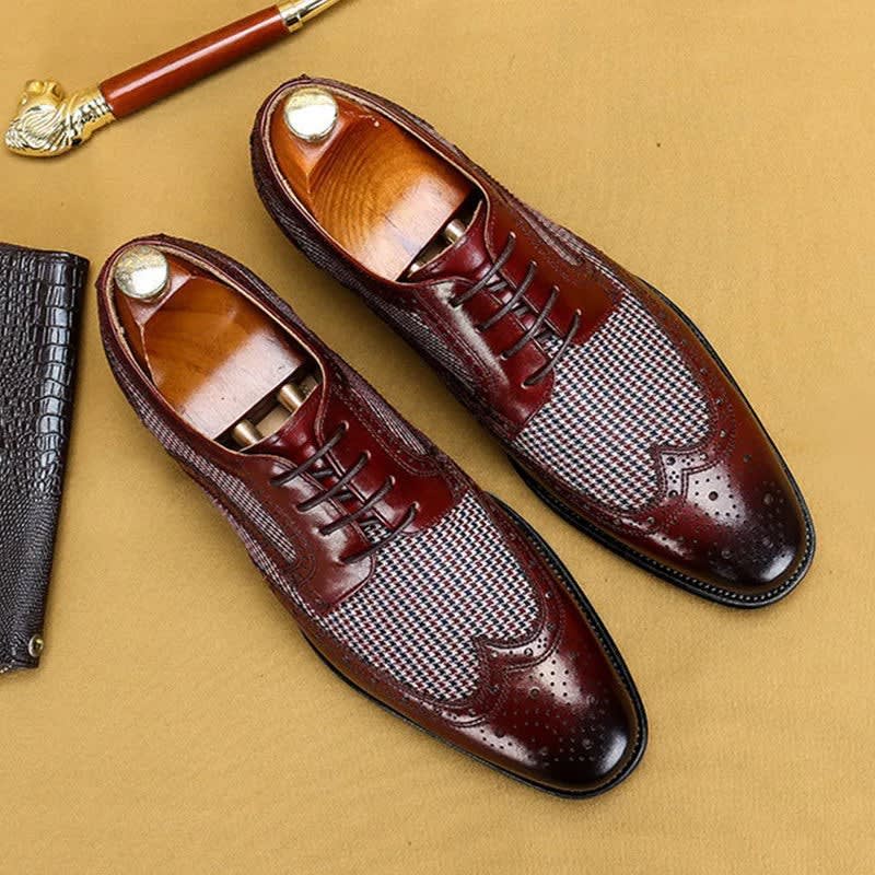 Men's Leather Brogue Oxford Shoes | Raymond_1
