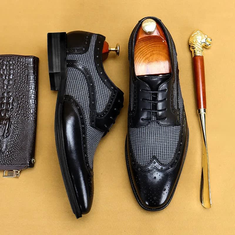 Men's Leather Brogue Oxford Shoes | Raymond_2