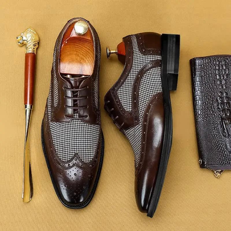 Men's Leather Brogue Oxford Shoes | Raymond_4