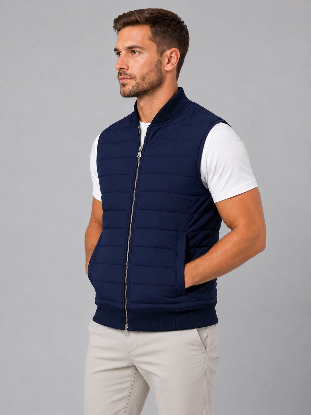Men's Lightweight Quilted Gilet | Godfrey_3