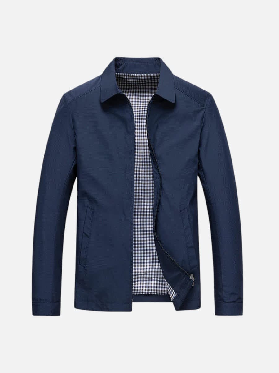 Men's Cotton Blend Zip Up Jacket | Peregrine_6