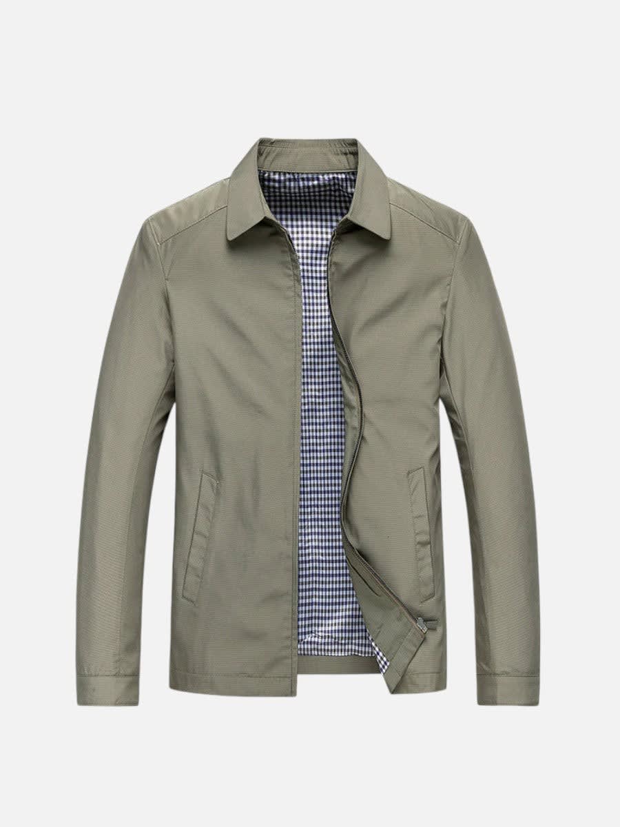 Men's Cotton Blend Zip Up Jacket | Peregrine_7