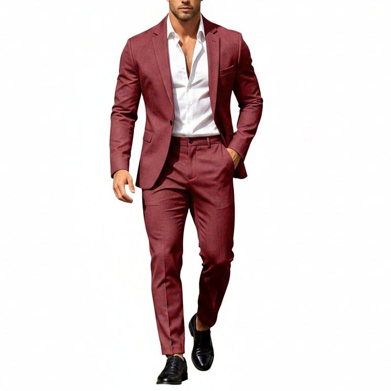 Men's Single Breasted Lightweight Two Piece Suit | Callum_14