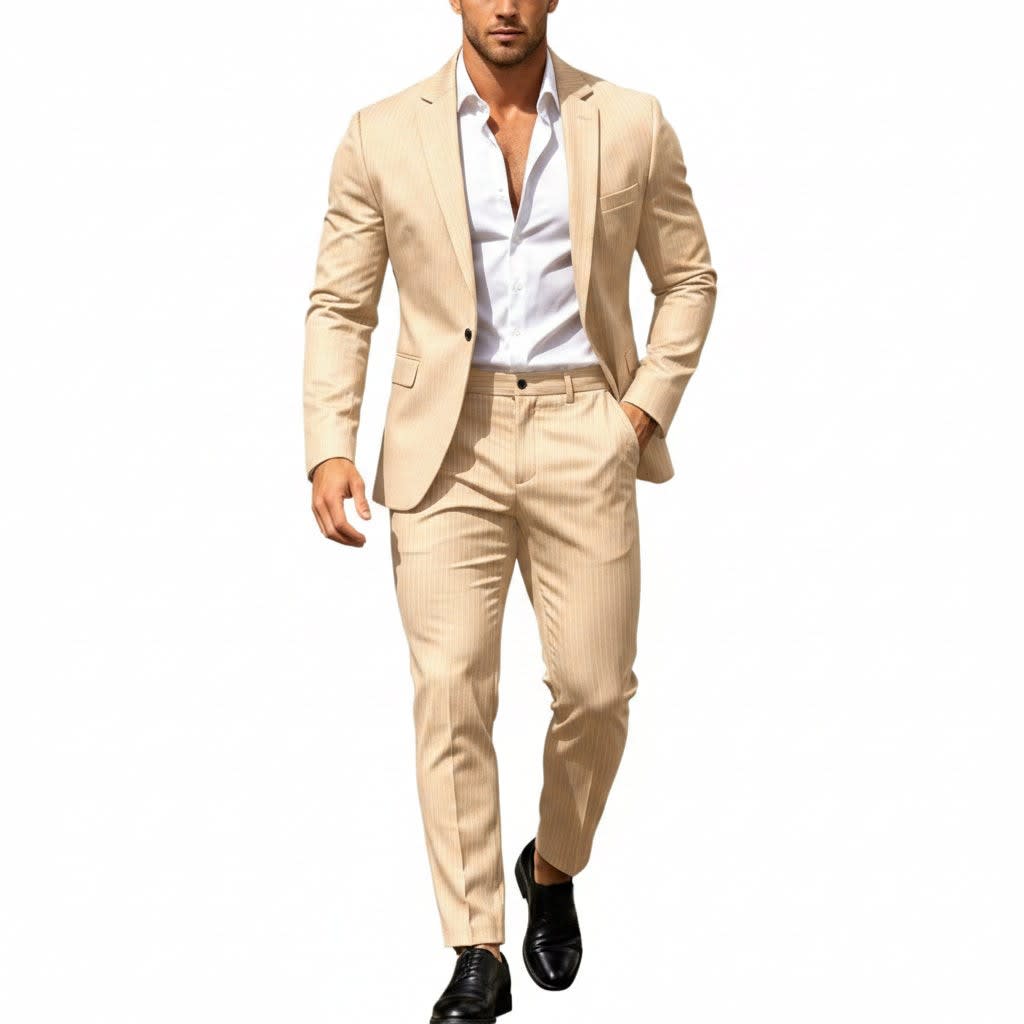 Men's Single Breasted Lightweight Two Piece Suit | Callum_23