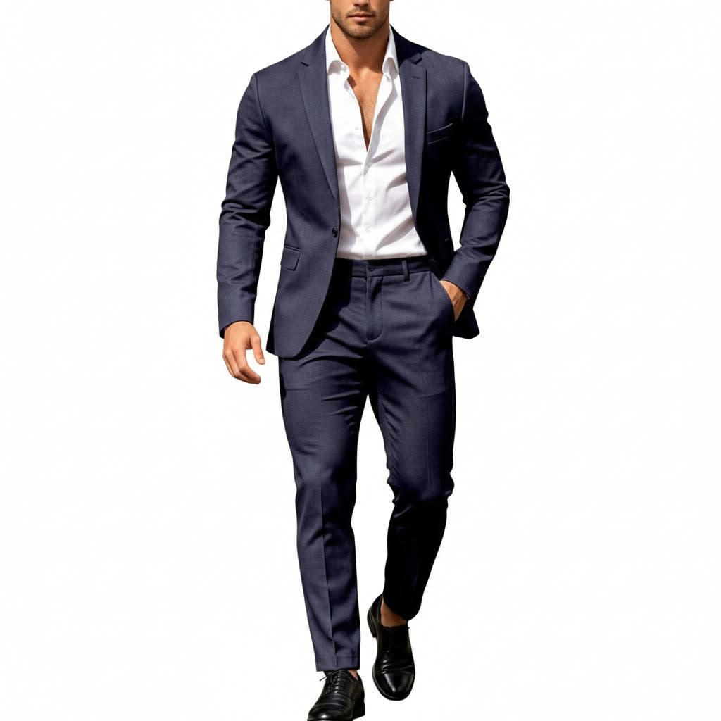 Men's Single Breasted Lightweight Two Piece Suit | Callum_5