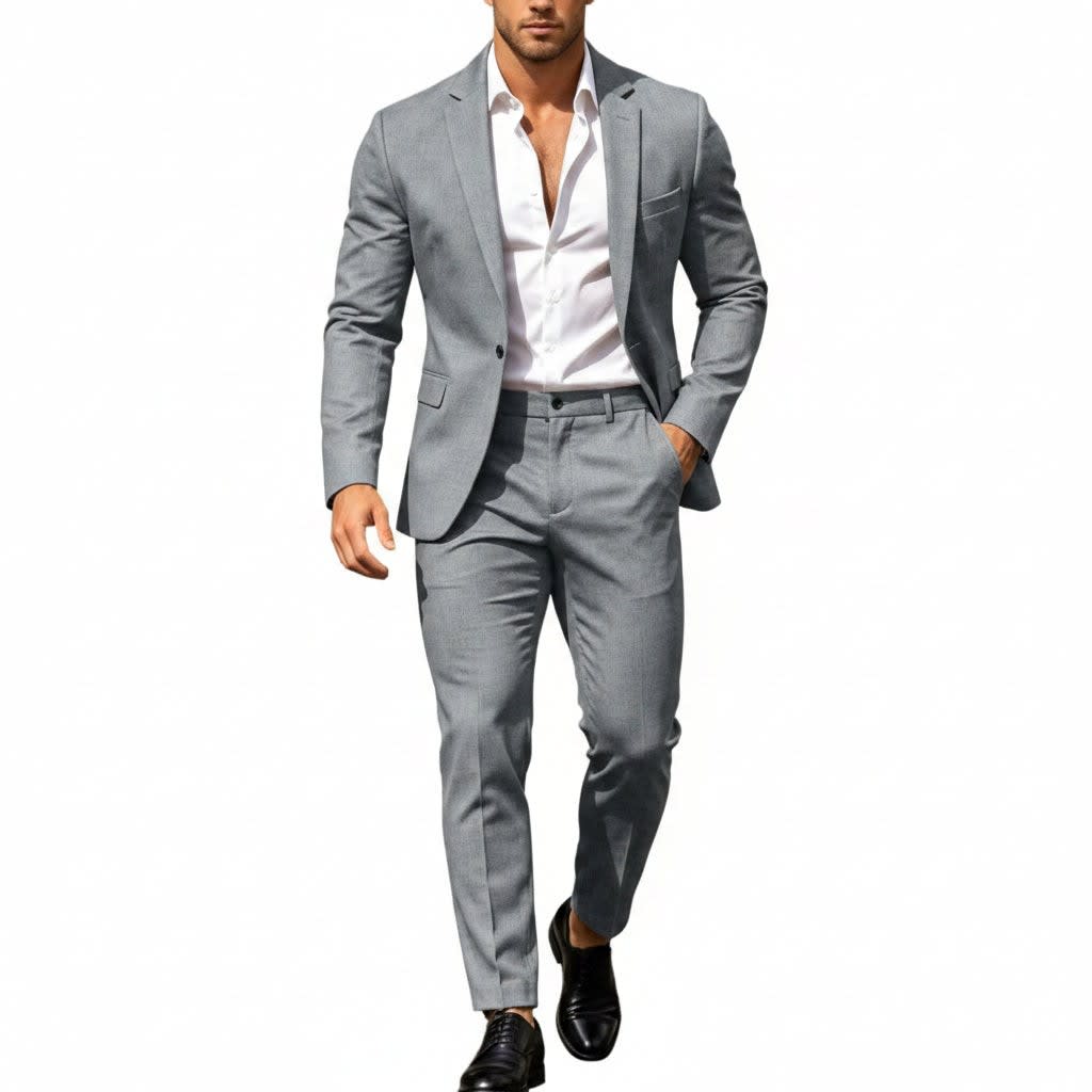 Men's Single Breasted Lightweight Two Piece Suit | Callum_8