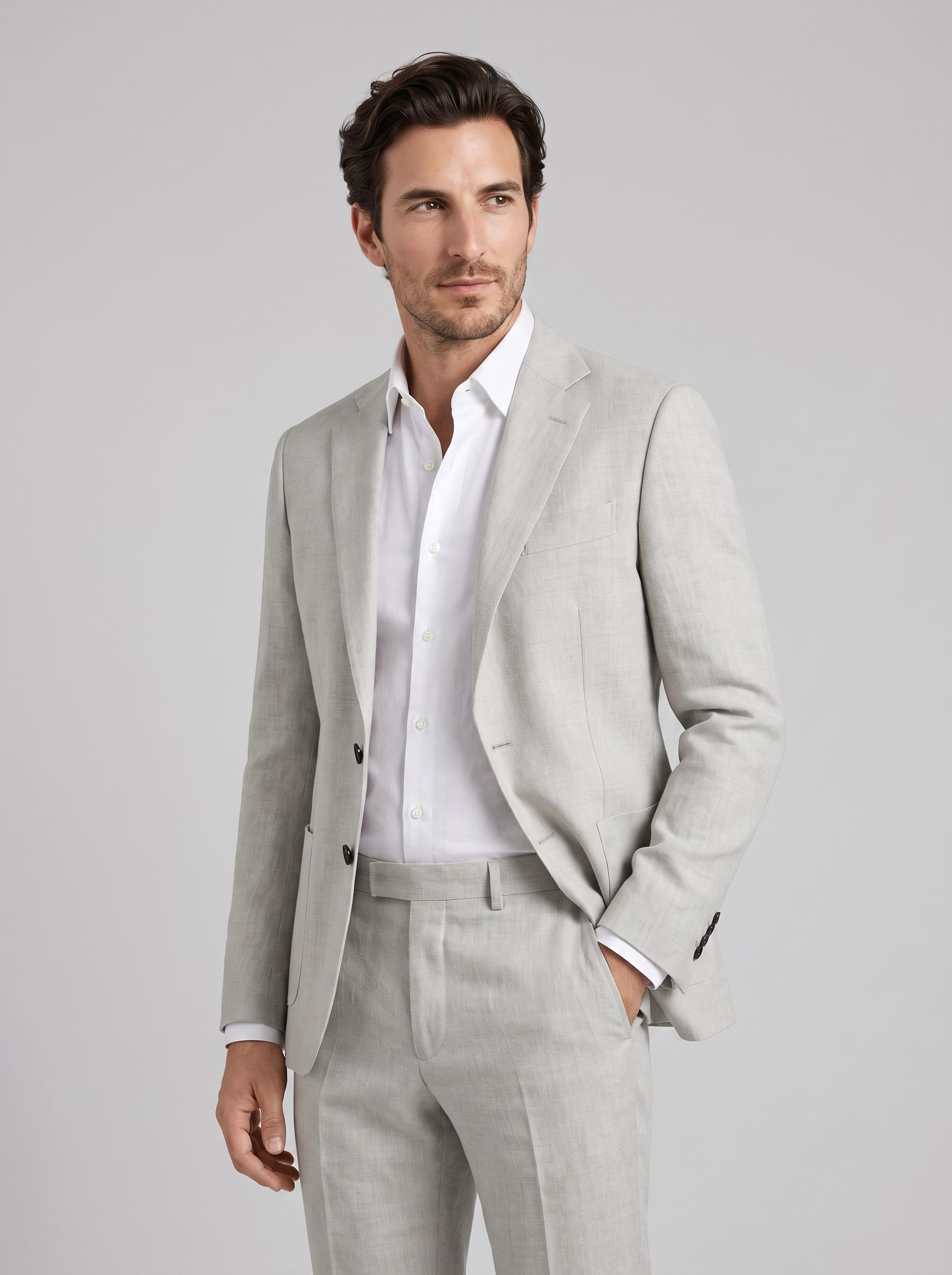 Men's Linen Slim Fit Suit | Rudy_11