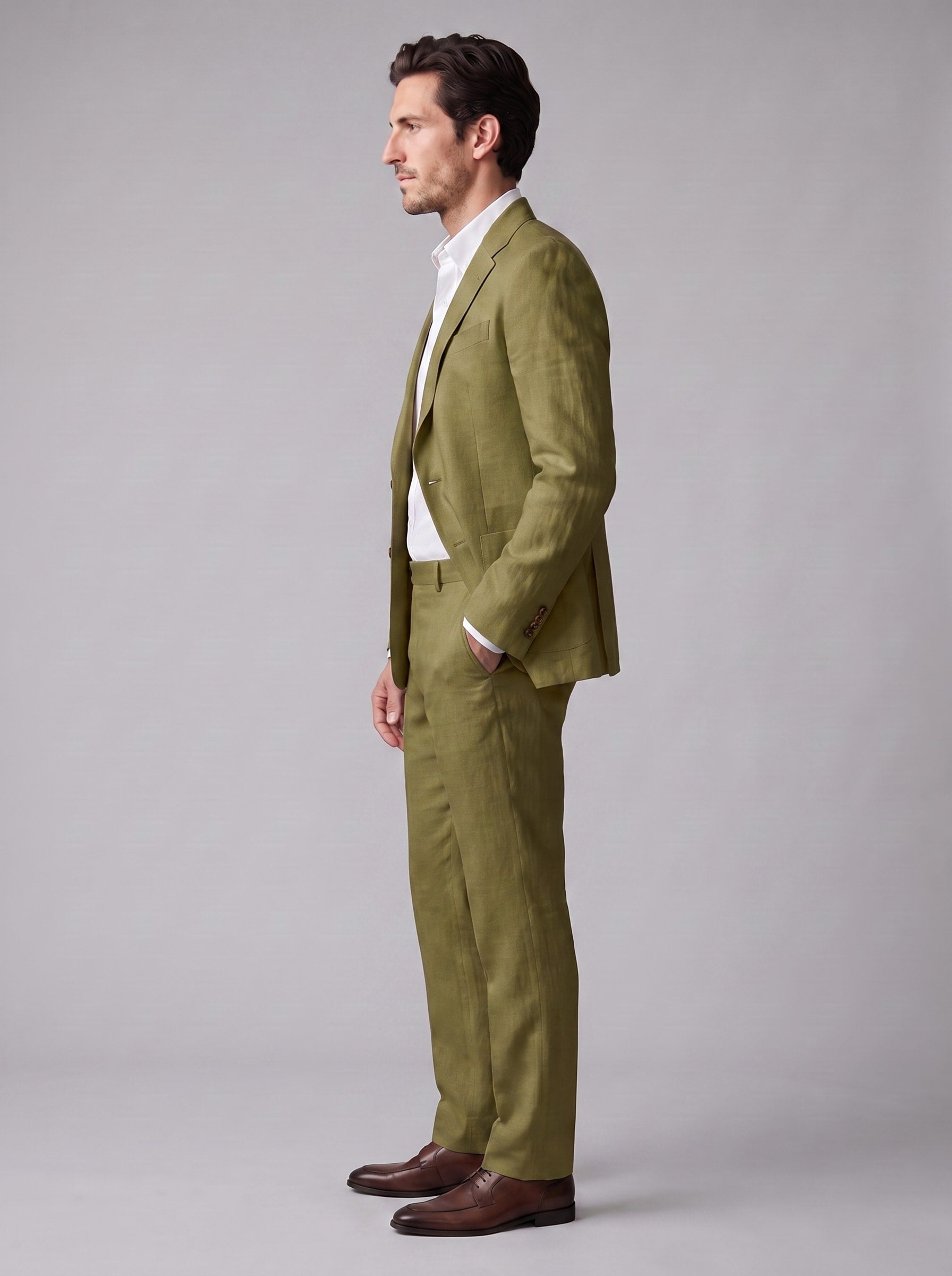 Men's Linen Slim Fit Suit | Rudy_18