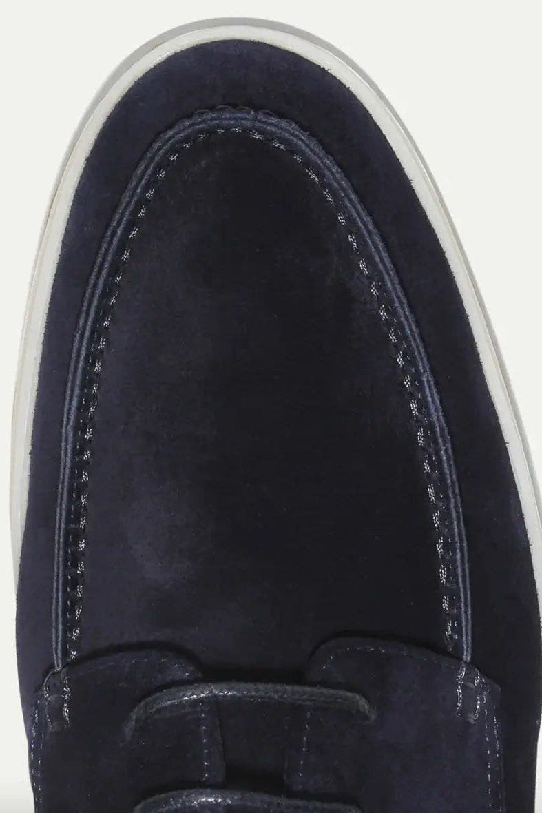 Men's Suede Look Lace-Up Loafers | Leofric_4