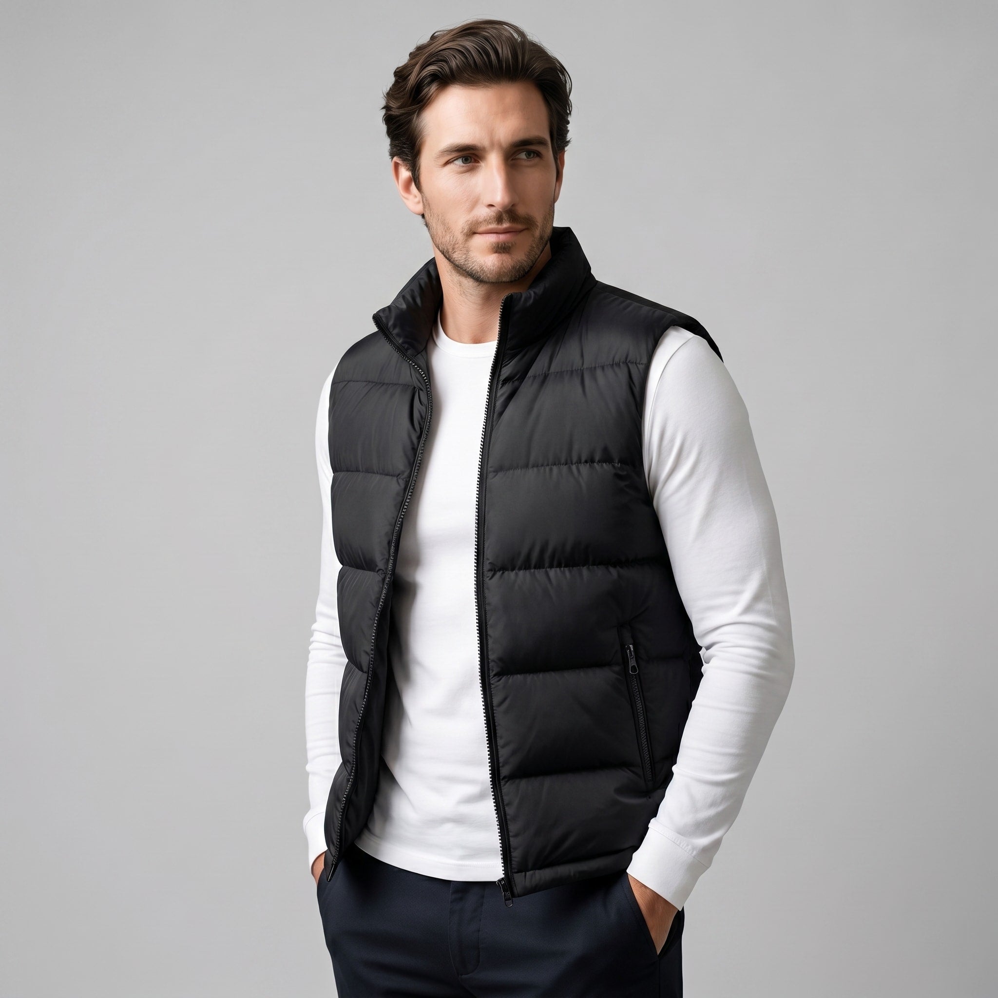 Men's Quilted Padded Gilet | Declan_6