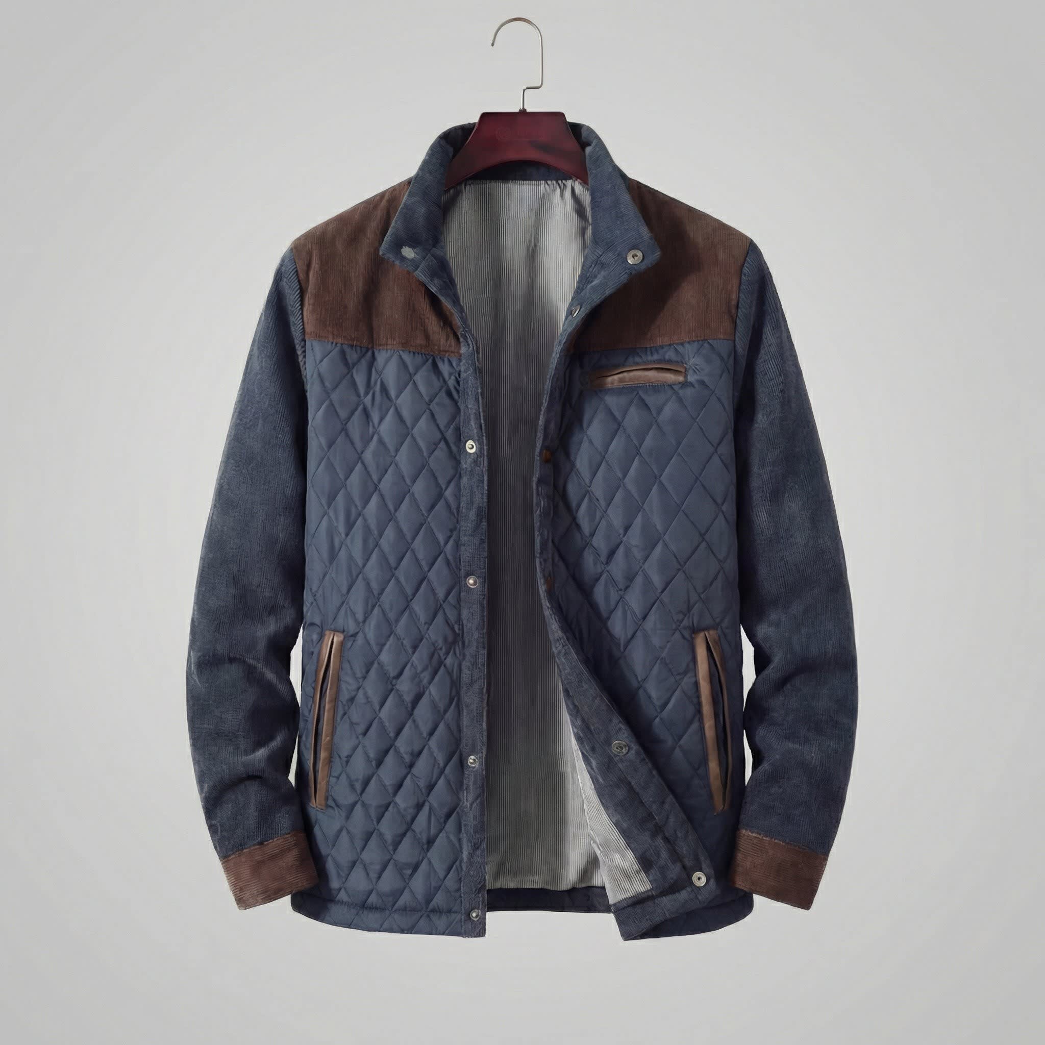 Men's Diamond Quilted Jacket | Troy_2