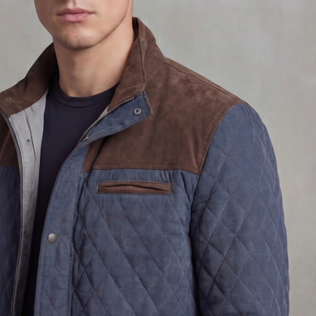 Men's Diamond Quilted Jacket | Troy_6