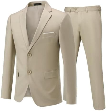 Men's Single Breasted Two Piece Business Suit | Percy_2