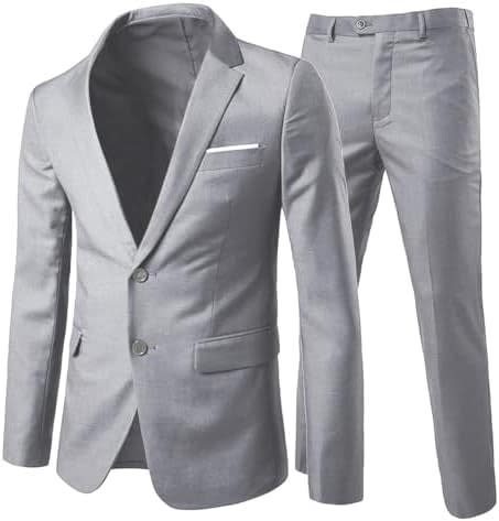 Men's Single Breasted Two Piece Business Suit | Percy_7