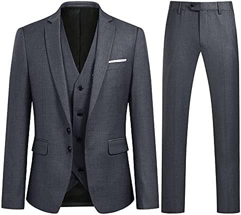 Men's Single Breasted Three Piece Business Suit | Rupert_5