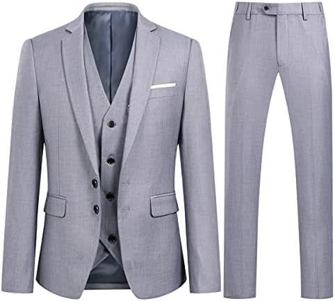 Men's Single Breasted Three Piece Business Suit | Rupert_7