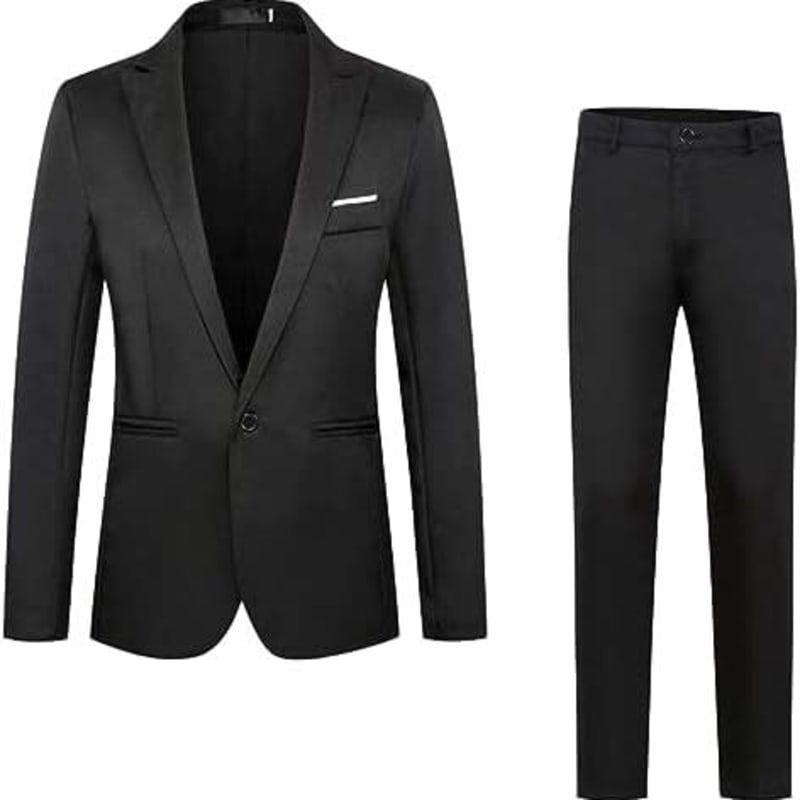 Men's Single Breasted Slim Fit Two Piece Suit | Julian_1