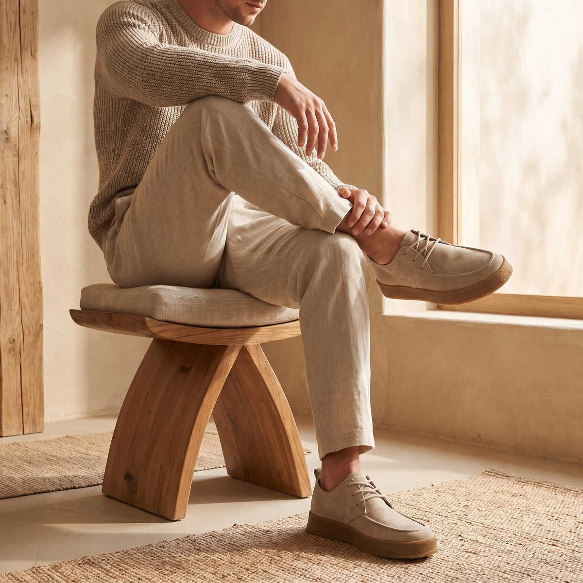 Men's Faux Suede Lace-Up Casual Shoes | Frank_12