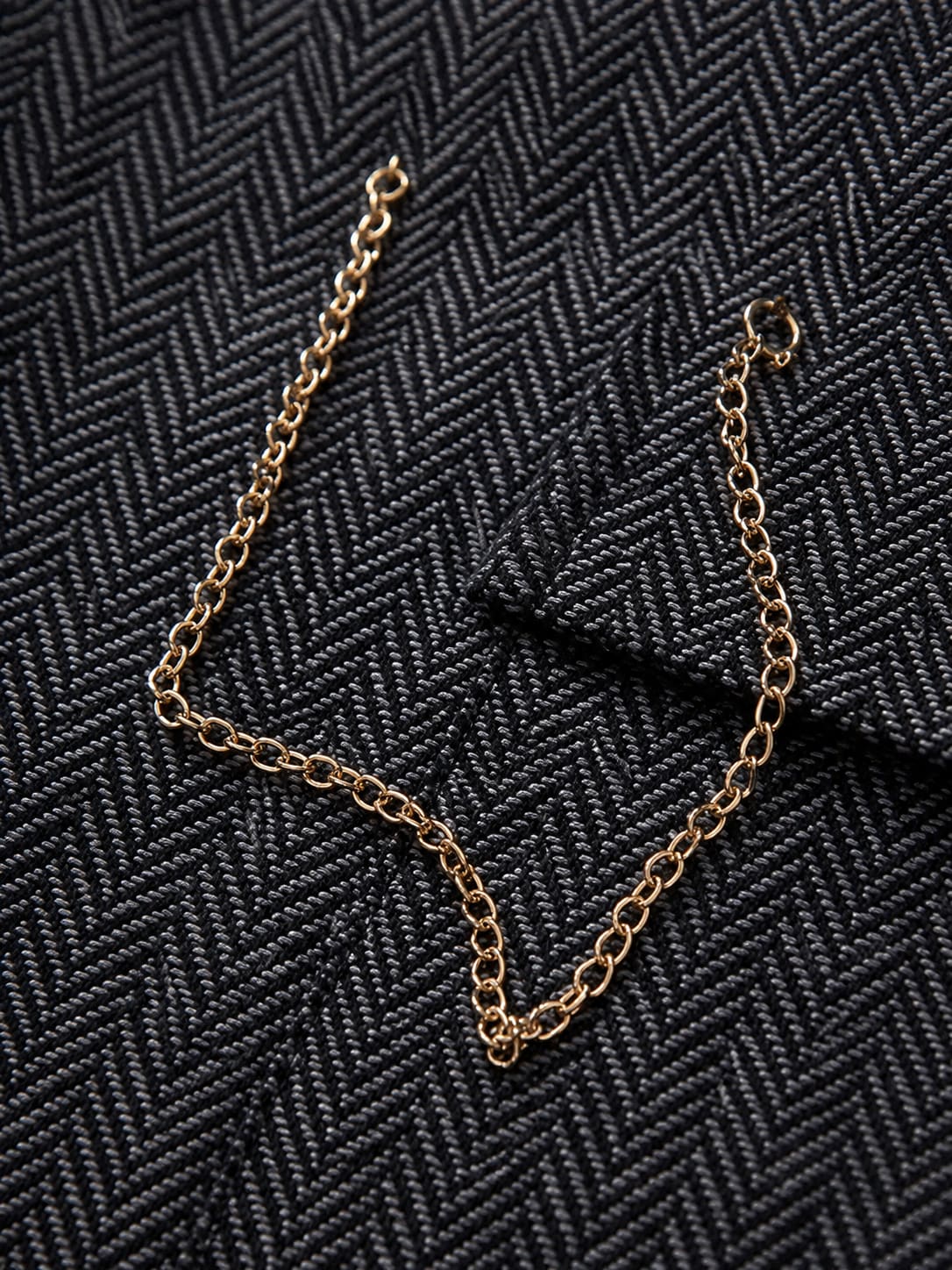 Men's Herringbone Tailored Waistcoat | Thaddeus_6