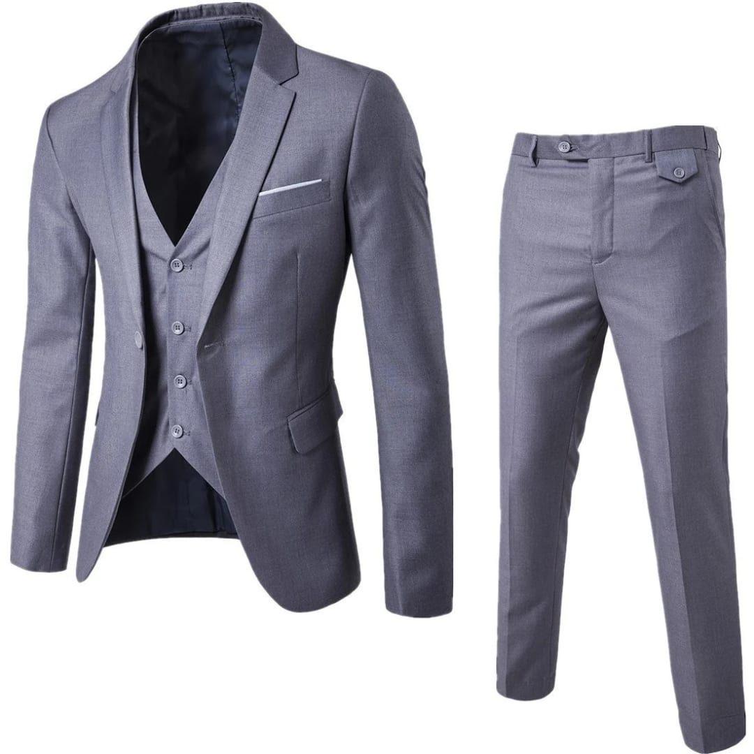 Men's Single Breasted Classic Three Piece Suit | Felix_6