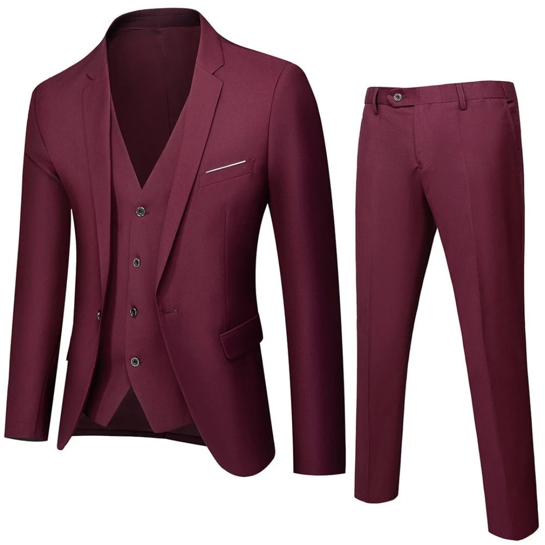 Men's Single Breasted Classic Three Piece Suit | Felix_8