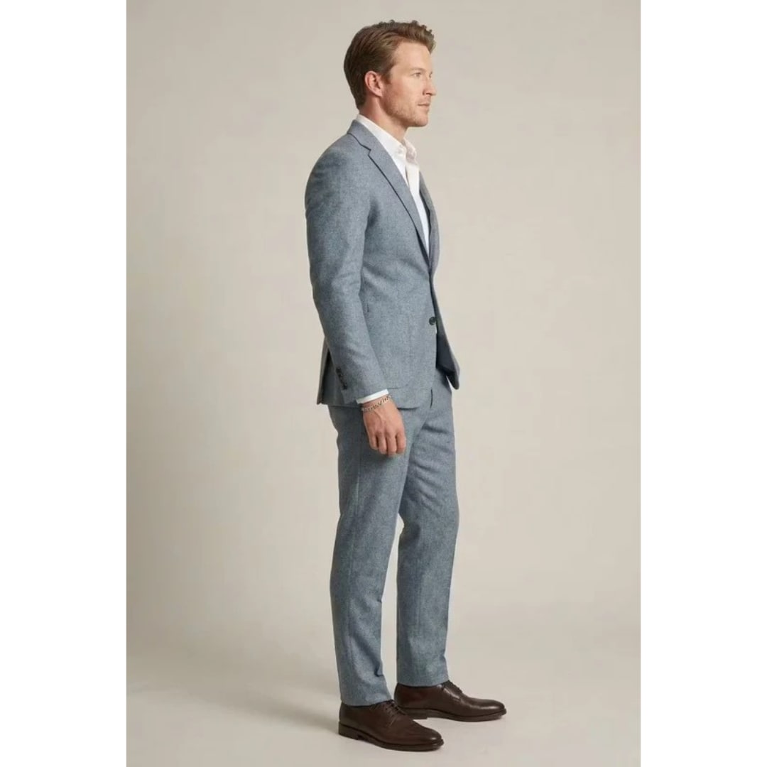 Men's Single Breasted Tailored Two Piece Suit | Elliot_14
