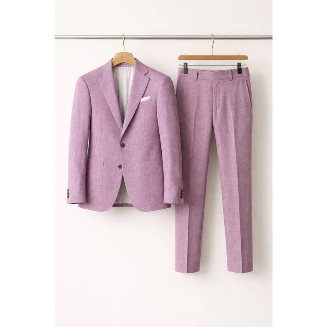 Men's Single Breasted Tailored Two Piece Suit | Elliot_8
