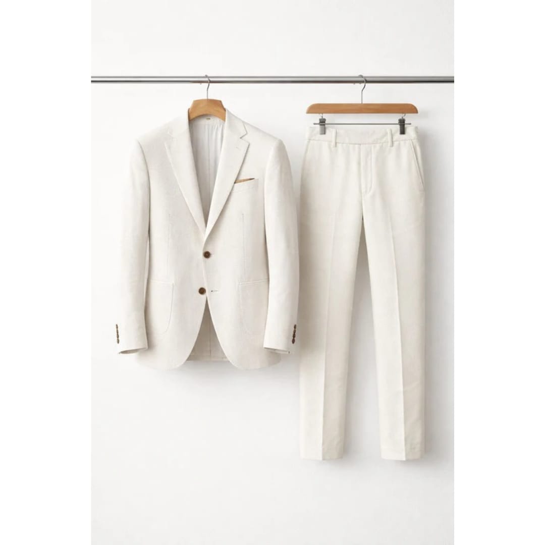 Men's Single Breasted Tailored Two Piece Suit | Elliot_9