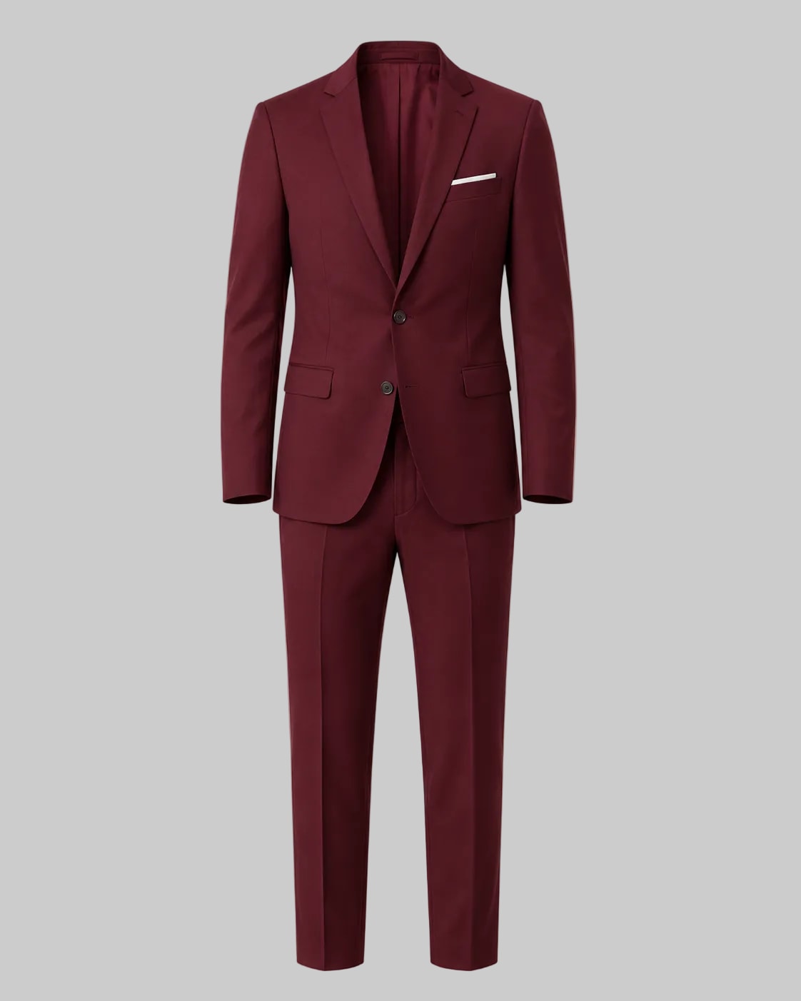Men's Single Breasted Stretch Two Piece Suit | Miles_4