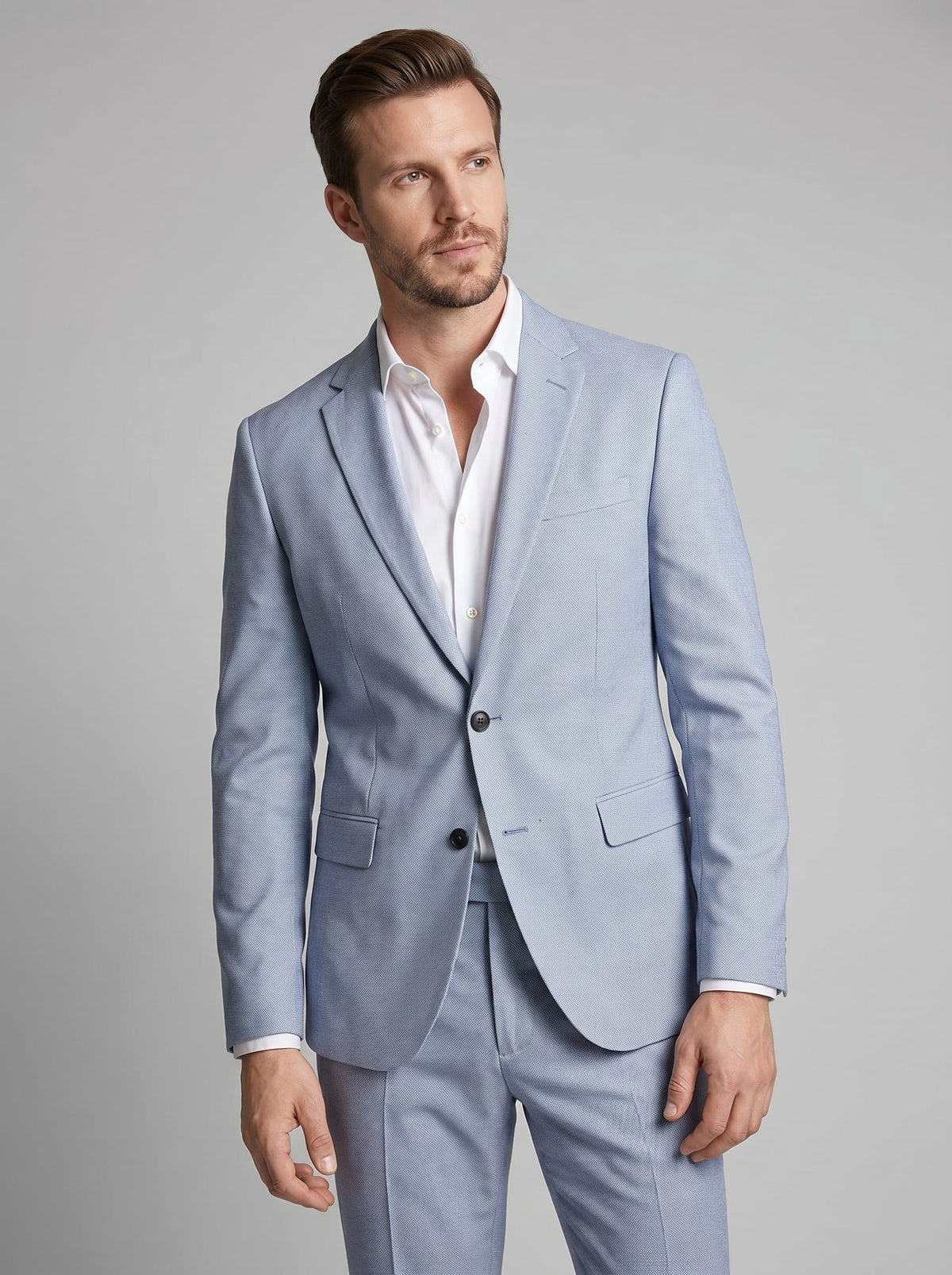 Men's Slim Fit Wedding Guest Suit | Howard_21