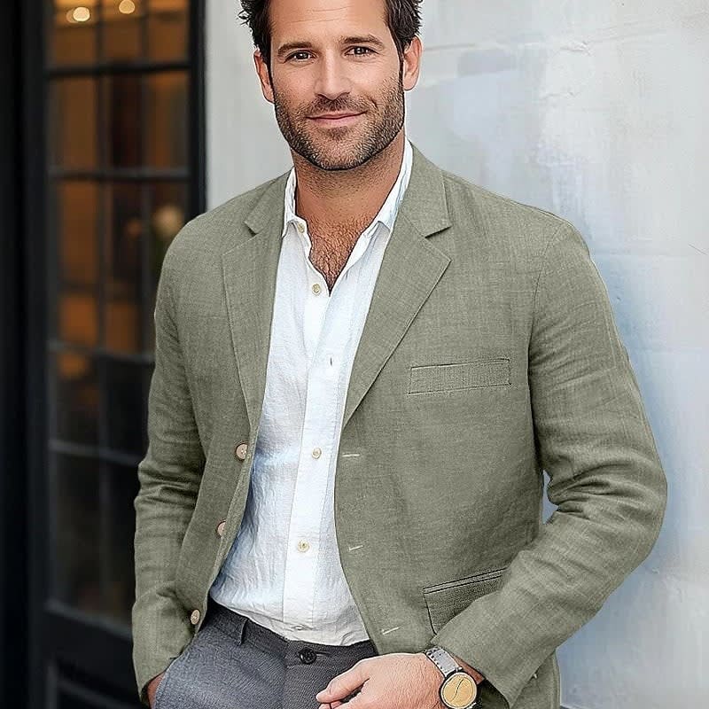 Men's Single Breasted Textured Blazer | Clifford_1
