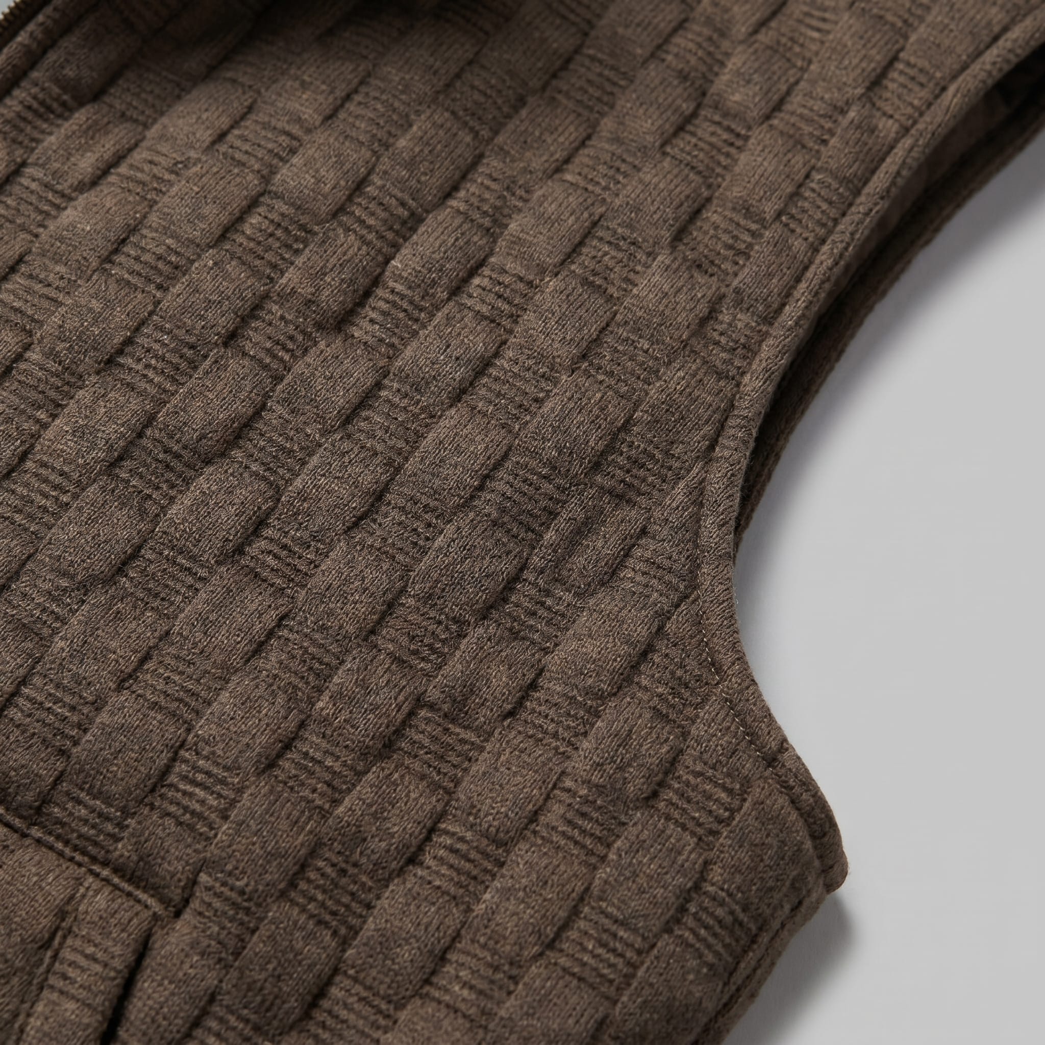 Men's Knit Zip-Up Gilet | Gethin_14