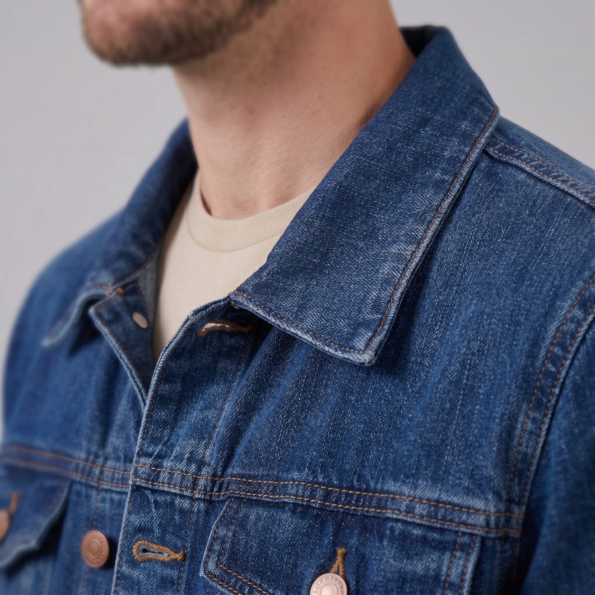 Men's Denim Trucker Jacket | Dermot_5