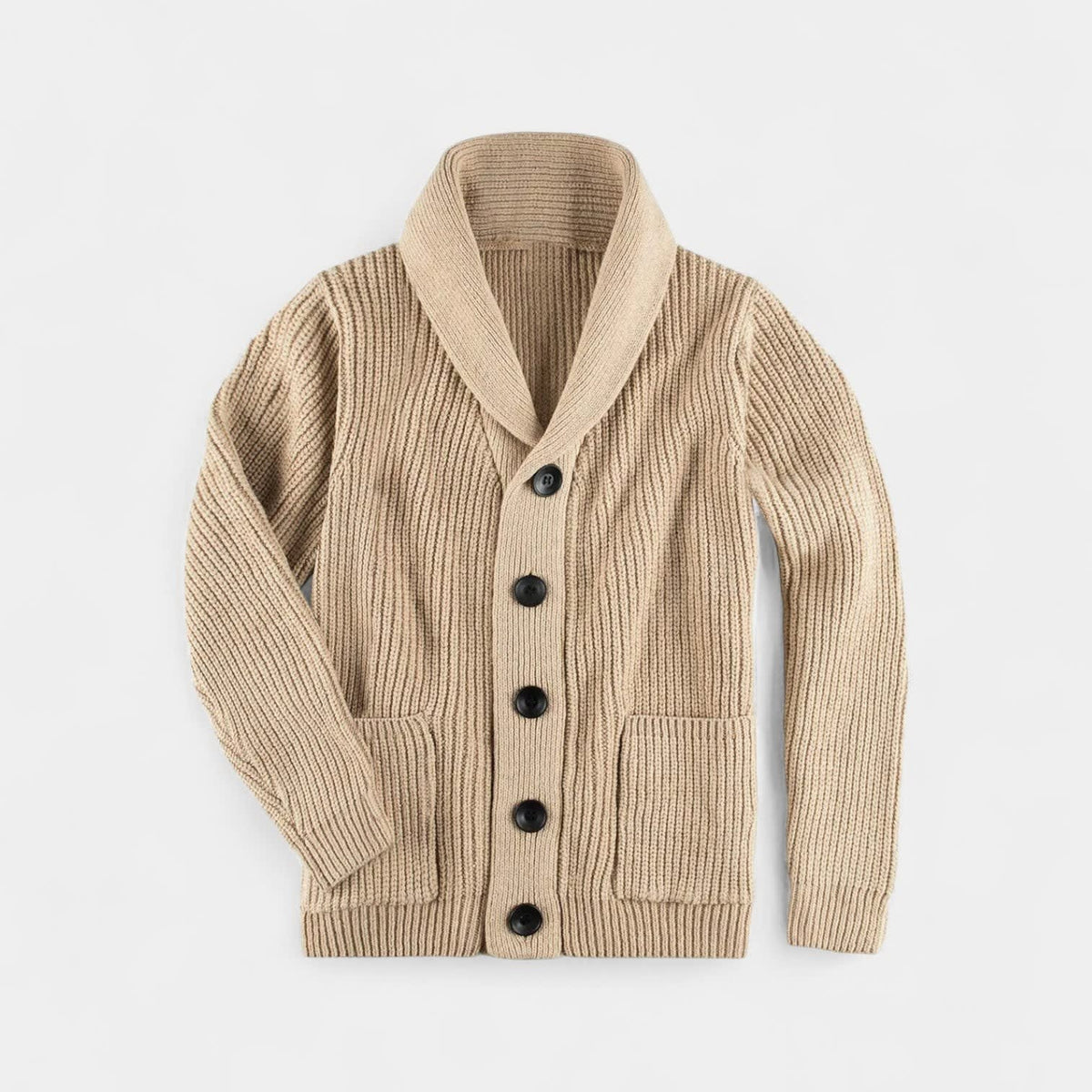 Men's Wool Shawl Collar Cardigan | Otto_3
