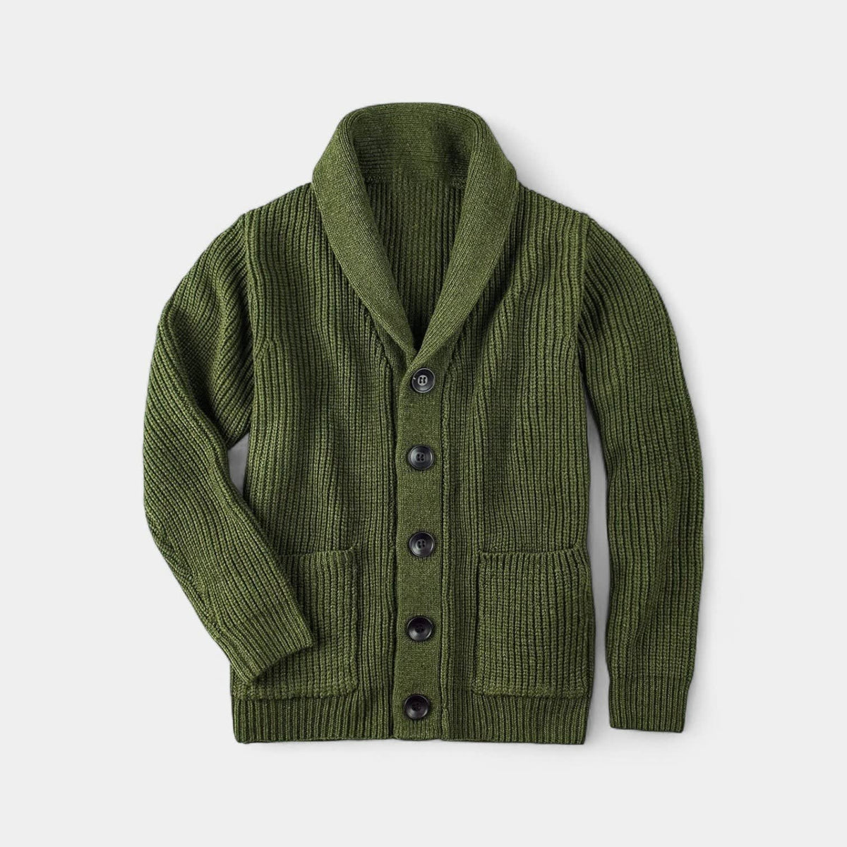 Men's Wool Shawl Collar Cardigan | Otto_4